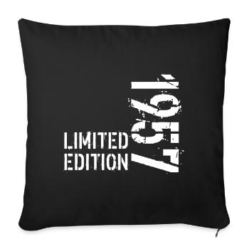 LIMITED EDITION 1957 - Housse de coussin décorative 45 x 45 cm - noir - Devant