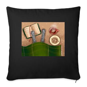 Journée parfaite - Housse de coussin décorative 45 x 45 cm - noir - Devant