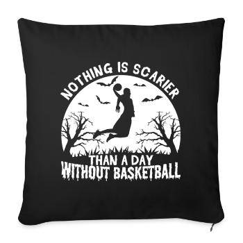 Funny basketball player saying - Sofa pillowcase 17,3'' x 17,3'' (45 x 45 cm) - black - Front
