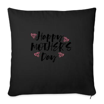 Mother's Day Mom Maternity Gift Mom Mom - Sofa pillowcase 17,3'' x 17,3'' (45 x 45 cm) - black - Front
