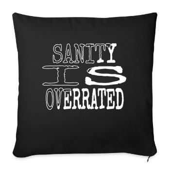 books and wine lover books lover animal - Sofakissenbezug 45 x 45 cm - Schwarz - Vorne