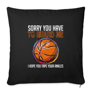 League Shoot Ring T-shirt Design Sorry You Have - Sofakissenbezug 45 x 45 cm - Schwarz - Vorne