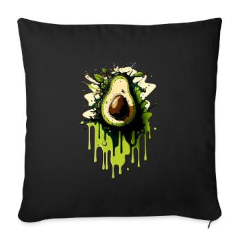 Avocat - Housse de coussin décorative 45 x 45 cm - noir - Devant
