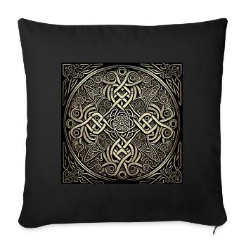 Celtic Pattern - Sofa pillowcase 17,3'' x 17,3'' (45 x 45 cm) - black - Front