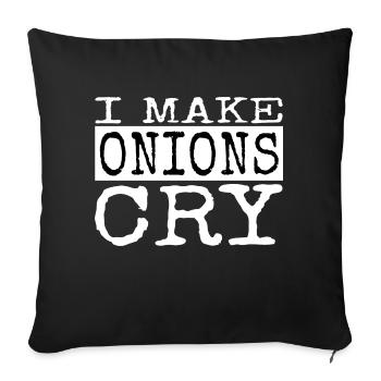 Cadeau cadeau pour Chef Humour Master Chef - Housse de coussin décorative 45 x 45 cm - noir - Devant