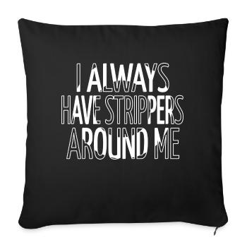 funny sayings devices light bulb fun - Sofakissenbezug 45 x 45 cm - Schwarz - Vorne