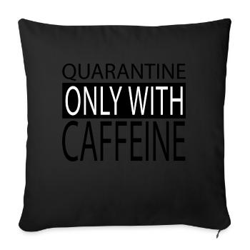 office geek coffee drink caffeine cool fun - Sofa pillowcase 17,3'' x 17,3'' (45 x 45 cm) - black - Front