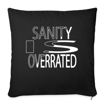 a time present idea gift idea quote love - Sofakissenbezug 45 x 45 cm - Schwarz - Vorne