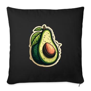 Avocat - Housse de coussin décorative 45 x 45 cm - noir - Devant