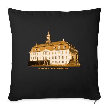 Lichtenwalde Schloss Niederwiesa Central Saxony - Sofa pillowcase 17,3'' x 17,3'' (45 x 45 cm) - black - Front