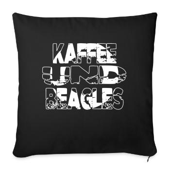 coffeeshop tasse geburtstagsgeschenk - Sofakissenbezug 45 x 45 cm - Schwarz - Vorne
