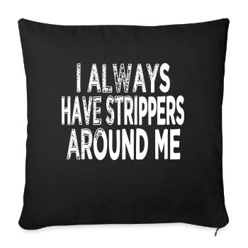Happy Computer drôle dictons prudence - Housse de coussin décorative 45 x 45 cm - noir - Devant