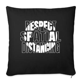 animal 51 alien ufo all bday quote sayings happy - Sofa pillowcase 17,3'' x 17,3'' (45 x 45 cm) - black - Front