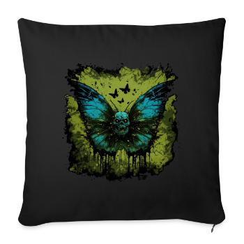 Gruseliges Horror Insekt - Sofakissenbezug 45 x 45 cm - Schwarz - Vorne