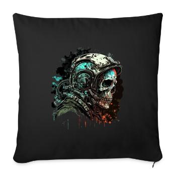 Zombie Astronaut - Sofakissenbezug 45 x 45 cm - Schwarz - Vorne