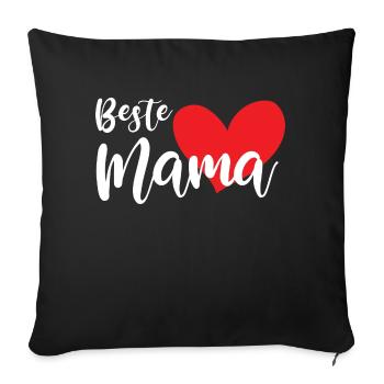 Lustiger Spruch Witzig Humor Geschenkidee - Sofakissenbezug 45 x 45 cm - Schwarz - Vorne