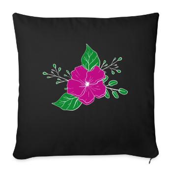Florist Flower Plant Nature Gardener - Sofa pillowcase 17,3'' x 17,3'' (45 x 45 cm) - black - Front