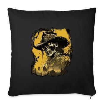 Untoter Cowboy - Sofakissenbezug 45 x 45 cm - Schwarz - Vorne