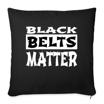 Bday Grabbling Belts Sport Japan - Sofa pillowcase 17,3'' x 17,3'' (45 x 45 cm) - black - Front