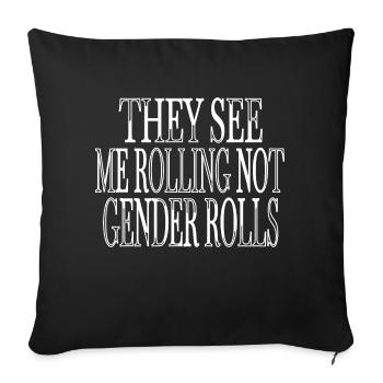 quote geek ruth bader ginsburg support your local - Sofa pillowcase 17,3'' x 17,3'' (45 x 45 cm) - black - Front