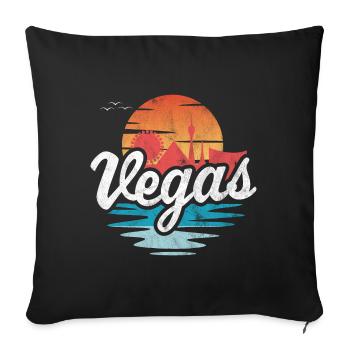 Vegas - Sofa pillowcase 17,3'' x 17,3'' (45 x 45 cm) - black - Front