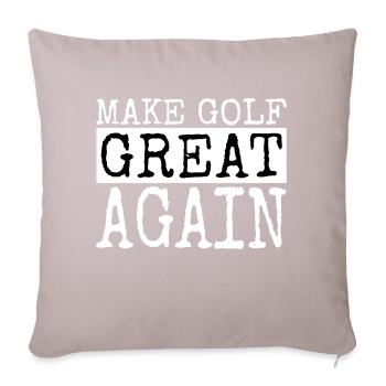 chemise de golf golf drôle cadeau d’anniversaire cadeau - Housse de coussin décorative 45 x 45 cm - taupe clair - Devant