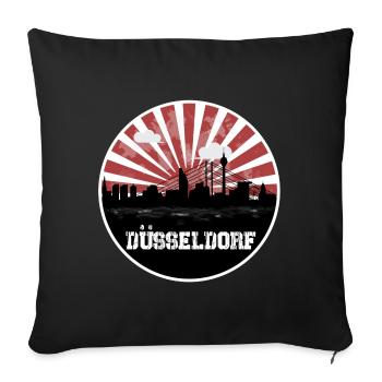 Dusseldorf Skyline Home Game - Sofa pillowcase 17,3'' x 17,3'' (45 x 45 cm) - black - Front