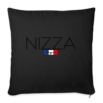 NICE FRANCE HOLIDAY SUMMER PARTY (b) - Sofa pillowcase 17,3'' x 17,3'' (45 x 45 cm) - black - Front