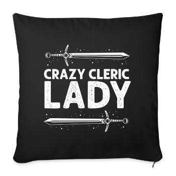 RPG en direct pour PNJ et RPG - Housse de coussin décorative 45 x 45 cm - noir - Devant