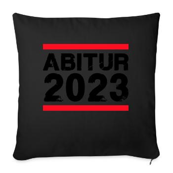 High school graduation 2023 - Sofa pillowcase 17,3'' x 17,3'' (45 x 45 cm) - black - Front