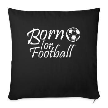 Fußball Soccer - Sofa pillowcase 17,3'' x 17,3'' (45 x 45 cm) - black - Front