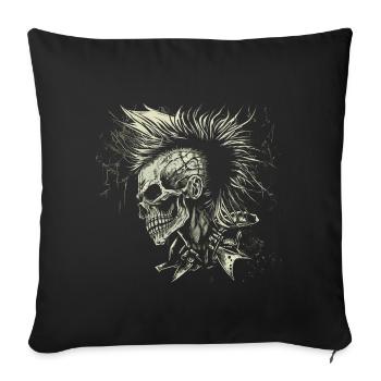 Les punks ne sont pas morts - Housse de coussin décorative 45 x 45 cm - noir - Devant