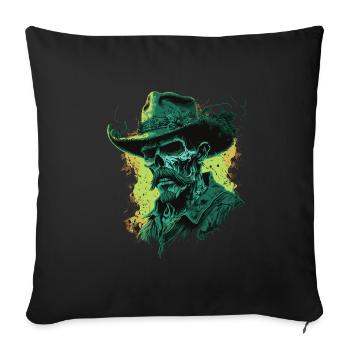 Untoter Cowboy - Sofakissenbezug 45 x 45 cm - Schwarz - Vorne