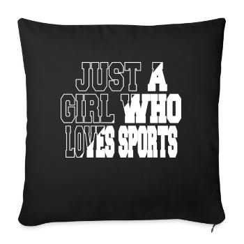 Geek White Love Birthday Hobbies Funny Winter - Housse de coussin décorative 45 x 45 cm - noir - Devant