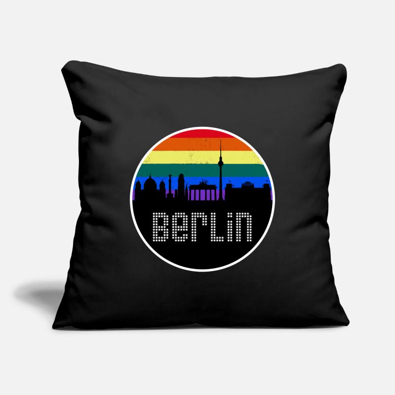 Berlin Skyline Rainbow Sofa pillowcase 17,3'' x 17,3'' (45 x 45 cm)