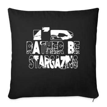believe night sky space travel astronomy stuff - Sofa pillowcase 17,3'' x 17,3'' (45 x 45 cm) - black - Front