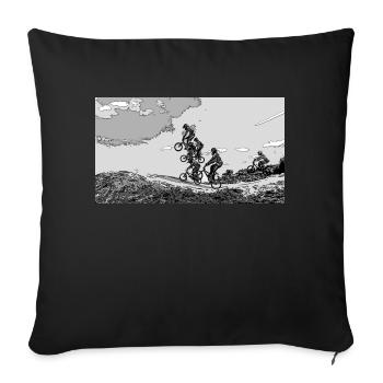 bmx - Housse de coussin décorative 45 x 45 cm - noir - Devant