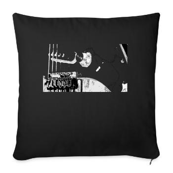 Elektrogitarre - Sofakissenbezug 45 x 45 cm - Schwarz - Vorne