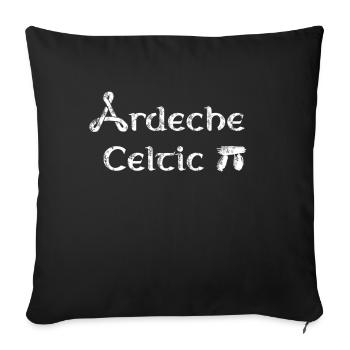 Ardeche celtic - Housse de coussin décorative 45 x 45 cm - noir - Devant