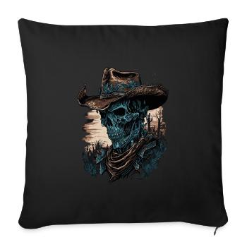 Zombie Cowboy - Sofakissenbezug 45 x 45 cm - Schwarz - Vorne