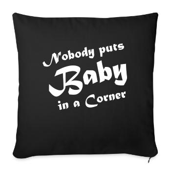 Dancing Dance Music - Sofa pillowcase 17,3'' x 17,3'' (45 x 45 cm) - black - Front