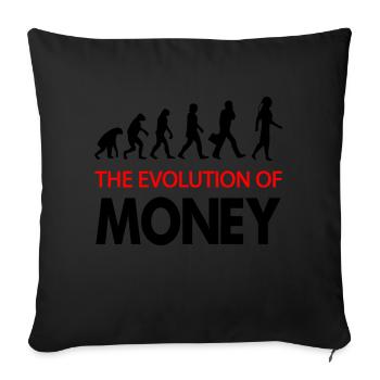 Crypto Bitcoin Trading - Housse de coussin décorative 45 x 45 cm - noir - Devant