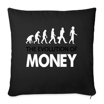 Crypto Bitcoin Trading - Housse de coussin décorative 45 x 45 cm - noir - Devant
