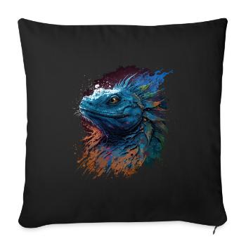 Dragon Whisperer - Sofa pillowcase 17,3'' x 17,3'' (45 x 45 cm) - black - Front