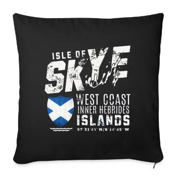 Isle of Skye Scottish Islands - Housse de coussin décorative 45 x 45 cm - noir - Devant