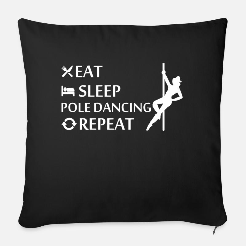 Dancing Dance Music - Sofa pillowcase 17,3'' x 17,3'' (45 x 45 cm) - black