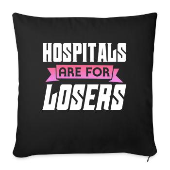 Correctional Nurse - Funny Prison Worker - Sofakissenbezug 45 x 45 cm - Schwarz - Vorne