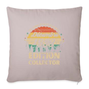 Anniversaire 70ans Décembre 1953 édition collector - Housse de coussin décorative 45 x 45 cm - taupe clair - Devant