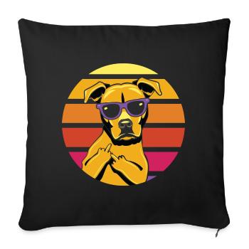 Sunhound Retro Shade - Sofa pillowcase 17,3'' x 17,3'' (45 x 45 cm) - black - Front