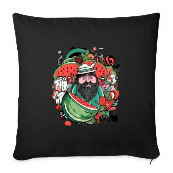 Diego Wassermelonenverkäufer - Sofakissenbezug 45 x 45 cm - Schwarz - Vorne
